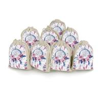 JTKBNVM 8 PCS Muslin Bags Peach Dream Catcher Drawstring Gift Bags Reusable Sachet Bag for Spice Empty Small Burlap Gift Pouches for Cooking Jewelry Tea
