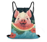 JTKBNVM Animal Laughter Drawstring Backpack 420D Oxford Waterproof Sport Gym Bag Cinch Sack for Basketball Yoga Beach