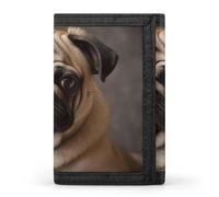 JTKBNVM Animal Pug Dog Trifold Wallet Trifold Wallets for Men Women Slim Wallet Mens Wallet Trifold Front Pocket Wallet | Versatile Wallets with 8 Credit Card Holder, style, One Size