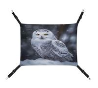 JTKBNVM Arctic Owl Cat Hammock Pet Hammock Ferret Hammock Cat Hammock for Large Cats Hamster Hammock Soft Hanging Bed Cat Hammock Hanging Cat Hammock Bed