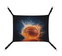 JTKBNVM Basketball on Fire Cat Hammock Pet Hammock Ferret Hammock Cat Hammock for Large Cats Hamster Hammock Soft Hanging Bed Cat Hammock Hanging Cat Hammock Bed