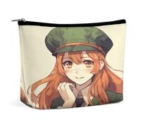 JTKBNVM Beautiful Cartoon Girl Makeup Bag for Women Waterproof Cosmetic Bag Portable Travel Toiletry Bag Storage Bag Large Makeup Pouch Handheld Makeup Bag for Work, style, One Size