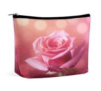 JTKBNVM Beautiful Flower Images Makeup Bag for Women Waterproof Cosmetic Bag Portable Travel Toiletry Bag Storage Bag Large Makeup Pouch Handheld Makeup Bag for Work, style, One Size