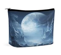 JTKBNVM Beautiful Scenery Images Makeup Bag for Women Waterproof Cosmetic Bag Portable Travel Toiletry Bag Storage Bag Large Makeup Pouch Handheld Makeup Bag for Work, style, One Size