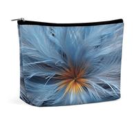 JTKBNVM Big Blue Flower Makeup Bag for Women Waterproof Cosmetic Bag Portable Travel Toiletry Bag Storage Bag Large Makeup Pouch Handheld Makeup Bag for Work, style, One Size