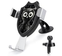 JTKBNVM Black and White Animal Car Phone Mount 3-in-1 Universal Air Vent/Dashboard/Windshield Holder with 360° Rotatable Cell Phone Stand Head Quick One Touch Release for 4.0-6.0 Inch Smartphones