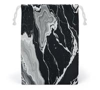 JTKBNVM Black And White Marble Texture Muslin Bags Cotton Drawstring Bags Drawstring Gift Bags Canvas Christmas Bags Cloth Gift Bags Drawstring Pouch Jewelry Pouches Drawstring Bags 1 Pc, Style, 1