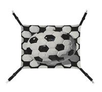 JTKBNVM Black and White Soccer Ball Cat Hammock Pet Hammock Ferret Hammock Cat Hammock for Large Cats Hamster Hammock Soft Hanging Bed Cat Hammock Hanging Cat Hammock Bed