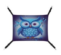JTKBNVM Blue Owl Cat Hammock Pet Hammock Ferret Hammock Cat Hammock for Large Cats Hamster Hammock Soft Hanging Bed Cat Hammock Hanging Cat Hammock Bed