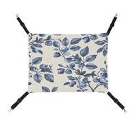 JTKBNVM Blueberry Flower Pattern Cat Hammock Pet Hammock Ferret Hammock Cat Hammock for Large Cats Hamster Hammock Soft Hanging Bed Cat Hammock Hanging Cat Hammock Bed