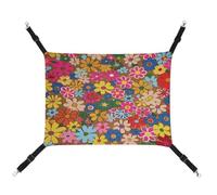 JTKBNVM Bright Flower Style Cat Hammock Pet Hammock Ferret Hammock Cat Hammock for Large Cats Hamster Hammock Soft Hanging Bed Cat Hammock Hanging Cat Hammock Bed