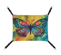JTKBNVM Butterfly Tie Dye Cat Hammock Pet Hammock Ferret Hammock Cat Hammock for Large Cats Hamster Hammock Soft Hanging Bed Cat Hammock Hanging Cat Hammock Bed
