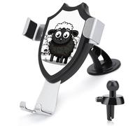JTKBNVM Cartoon Sheep Car Phone Mount 3-in-1 Universal Air Vent/Dashboard/Windshield Holder with 360° Rotatable Cell Phone Stand Head Quick One Touch Release for 4.0-6.0 Inch Smartphones