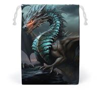 JTKBNVM Cool Dragon Muslin Bags Cotton Drawstring Bags Drawstring Gift Bags Canvas Christmas Bags Cloth Gift Bags Drawstring Pouch Jewelry Pouches Drawstring Bags 1 Pc, Style, 1 Count (Pack of 1)