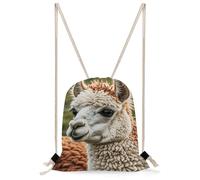 JTKBNVM Cute Alpaca Llama Drawstring Backpack Lightweight Sackpack Sport Gym Bag Cinch Sack for Basketball Yoga Beach