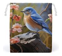 JTKBNVM Cute Bluebird Muslin Bags Cotton Drawstring Bags Drawstring Gift Bags Canvas Christmas Bags Cloth Gift Bags Drawstring Pouch Jewelry Pouches Drawstring Bags 1 Pc, Style, 1 Count (Pack of 1)