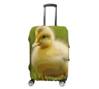 JTKBNVM Cute Ducks Luggage Covers Tsa Approved Suitcase Cover Elastic Washable Luggage Sleeve Carry on Cover Protector Anti-Scratch Suitcase Protector Fits 19-30 Inch Case, white, M