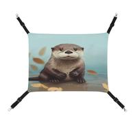 JTKBNVM Cute Otter Cat Hammock Pet Hammock Ferret Hammock Cat Hammock for Large Cats Hamster Hammock Soft Hanging Bed Cat Hammock Hanging Cat Hammock Bed