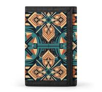 JTKBNVM Dark Orange Grid Trifold Wallet Trifold Wallets for Men Women Slim Wallet Mens Wallet Trifold Front Pocket Wallet | Versatile Wallets with 8 Credit Card Holder, style, One Size