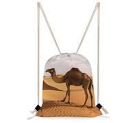 JTKBNVM Desert Sand Camel Drawstring Backpack Lightweight Sackpack Sport Gym Bag Cinch Sack for Basketball Yoga Beach