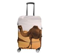 JTKBNVM Desert Sand Camel Luggage Covers Tsa Approved Suitcase Cover Elastic Washable Luggage Sleeve Carry on Cover Protector Anti-Scratch Suitcase Protector Fits 19-30 Inch Case, white, Small
