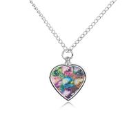 JTKBNVM Disco Ball Pattern Pet Cremation Jewelry for Ashes Waterproof Urn Necklace with Filling Kit Heart Pendant Ash Necklace Memorial Keepsake Jewelry Custom Sympathy Gift for Dog Cat Human Ashes