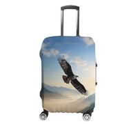 JTKBNVM Eagle Mountains Luggage Covers Tsa Approved Suitcase Cover Elastic Washable Luggage Sleeve Carry on Cover Protector Anti-Scratch Suitcase Protector Fits 19-30 Inch Case, white, L