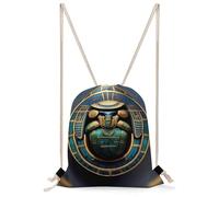 JTKBNVM Egyptian Scarab Drawstring Backpack Lightweight Sackpack Sport Gym Bag Cinch Sack for Basketball Yoga Beach