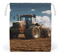 JTKBNVM Fantasy Farm Tractor Muslin Bags Cotton Drawstring Bags Drawstring Gift Bags Canvas Christmas Bags Cloth Gift Bags Drawstring Pouch Jewelry Pouches Drawstring Bags 1 Pc, Style, 1 Count (Pack