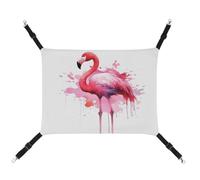 JTKBNVM Flamingo Watercolor Cat Hammock Pet Hammock Ferret Hammock Cat Hammock for Large Cats Hamster Hammock Soft Hanging Bed Cat Hammock Hanging Cat Hammock Bed