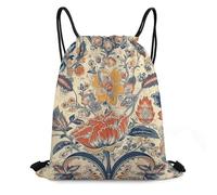 JTKBNVM French Country Style Drawstring Backpack 420D Oxford Waterproof Sport Gym Bag Cinch Sack for Basketball Yoga Beach