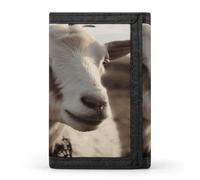 JTKBNVM Goat on Hillside Trifold Wallet Trifold Wallets for Men Women Slim Wallet Mens Wallet Trifold Front Pocket Wallet | Versatile Wallets with 8 Credit Card Holder, style, One Size