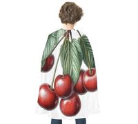 JTKBNVM Halloween Cherry on Branch Cloak Adults Reversible Blue & Red Medieval Cape for Cosplay Party Costume Dress Up