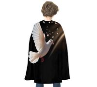 JTKBNVM Halloween Flying in The Air Cloak Adults Reversible Blue & Red Medieval Cape for Cosplay Party Costume Dress Up