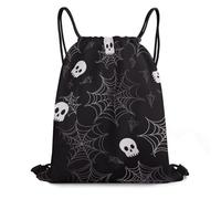 JTKBNVM Halloween Goth Drawstring Backpack 420D Oxford Waterproof Sport Gym Bag Cinch Sack for Basketball Yoga Beach