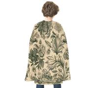 JTKBNVM Halloween Light Green And Beige Cloak Adults Reversible Blue & Red Medieval Cape for Cosplay Party Costume Dress Up