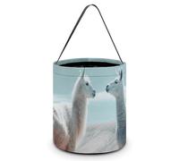 JTKBNVM Halloween Tote Treat Bag for Women Men Alpaca on The Grass Halloween Candy Bags Reusable Snack Bags Candy Bucket, Style, One Size