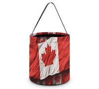 JTKBNVM Halloween Tote Treat Bag for Women Men Canadian Flag Halloween Candy Bags Reusable Snack Bags Candy Bucket, Style, One Size