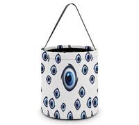 JTKBNVM Halloween Tote Treat Bag for Women Men Evil Eyes Halloween Candy Bags Reusable Snack Bags Candy Bucket, Style, One Size