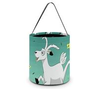 JTKBNVM Halloween Tote Treat Bag for Women Men Goat Frolic Halloween Candy Bags Reusable Snack Bags Candy Bucket, Style, One Size