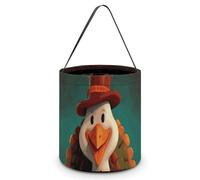JTKBNVM Halloween Tote Treat Bag for Women Men Happy Thanksgiving Turkey Halloween Candy Bags Reusable Snack Bags Candy Bucket, Style, One Size