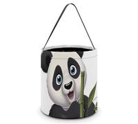 JTKBNVM Halloween Tote Treat Bag for Women Men Naughty Panda Halloween Candy Bags Reusable Snack Bags Candy Bucket, Style, One Size