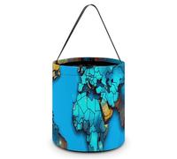 JTKBNVM Halloween Tote Treat Bag for Women Men World Map Halloween Candy Bags Reusable Snack Bags Candy Bucket, Style, One Size