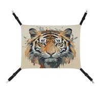 JTKBNVM Hand Drawn Tiger Cat Hammock Pet Hammock Ferret Hammock Cat Hammock for Large Cats Hamster Hammock Soft Hanging Bed Cat Hammock Hanging Cat Hammock Bed