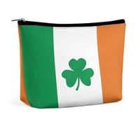 JTKBNVM Happy Irish Holidays Makeup Bag for Women Waterproof Cosmetic Bag Portable Travel Toiletry Bag Storage Bag Large Makeup Pouch Handheld Makeup Bag for Work, style, One Size