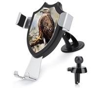 JTKBNVM Hawk Sitting in The Tree Car Phone Mount 3-in-1 Universal Air Vent/Dashboard/Windshield Holder with 360° Rotatable Cell Phone Stand Head Quick One Touch Release for 4.0-6.0 Inch Smartphones