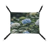 JTKBNVM Hydrangea Hibiscus Iris Bird Cat Hammock Pet Hammock Ferret Hammock Cat Hammock for Large Cats Hamster Hammock Soft Hanging Bed Cat Hammock Hanging Cat Hammock Bed