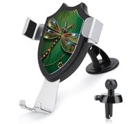 JTKBNVM Jewel Dragonfly Car Phone Mount 3-in-1 Universal Air Vent/Dashboard/Windshield Holder with 360° Rotatable Cell Phone Stand Head Quick One Touch Release for 4.0-6.0 Inch Smartphones