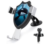 JTKBNVM Killer Whale Car Phone Mount 3-in-1 Universal Air Vent/Dashboard/Windshield Holder with 360° Rotatable Cell Phone Stand Head Quick One Touch Release for 4.0-6.0 Inch Smartphones