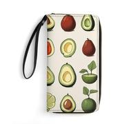 JTKBNVM Leather Wallet for Work Hand Drawn Women Wallet Large Capacity Zip Wallet Phone Holder Clutch Travel Purse Wristlet Credit Card Holder, style, 7.8 x 4.1 x 1 inches